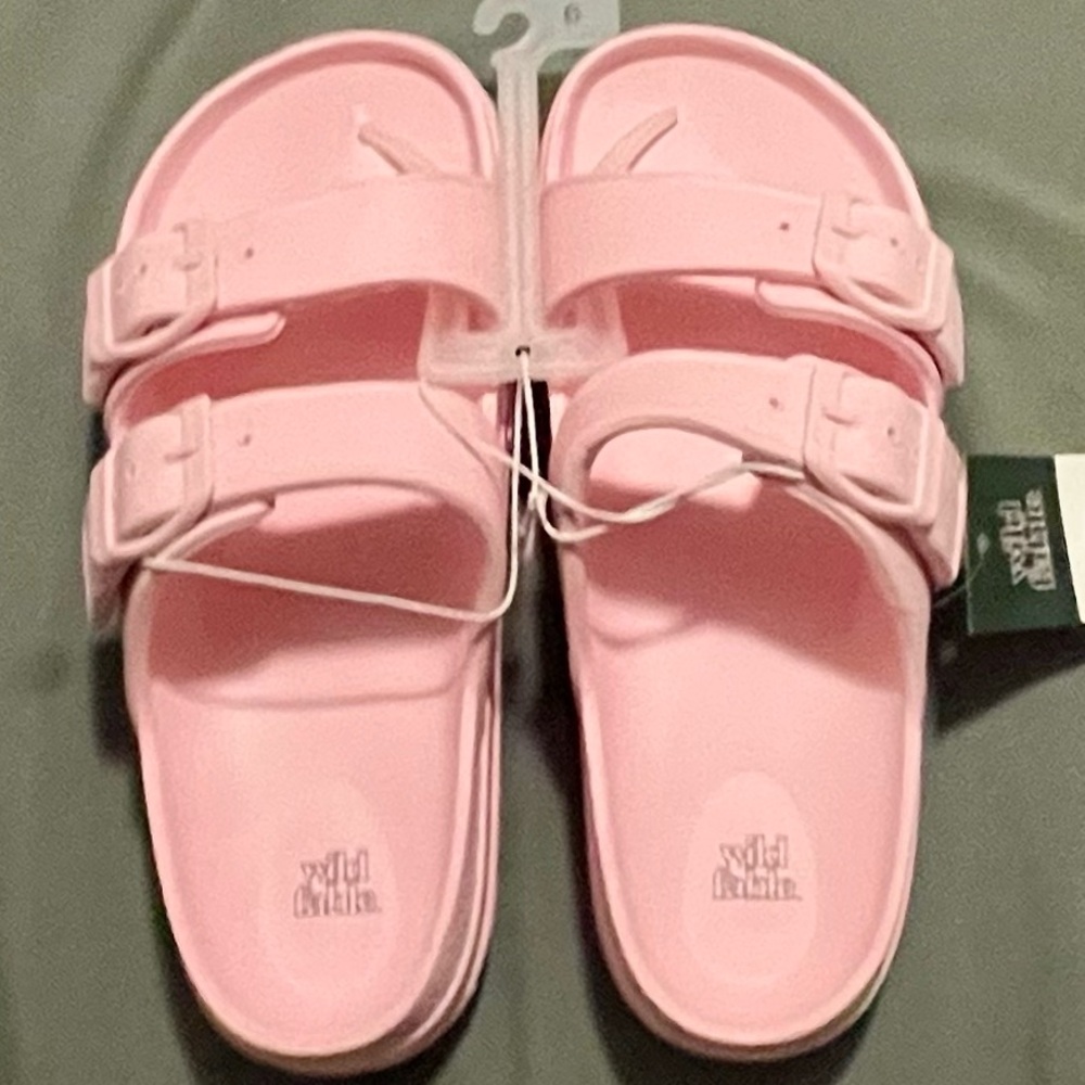 NWT Wild Fable Light Pink/Trixie Slide Sandals